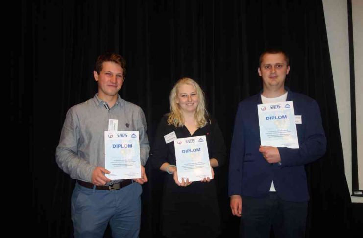 Odborná konferencia Mladej Generácie SNUS 2018 Slovenská nukleárna spoločnosť odmenila sumou 200, 150 a 100 € troch autorov najlepších príspevkov odbornej konferencie MG SNUS 2018