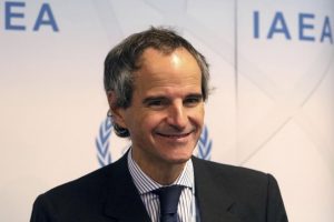 Rafael Mariano Grossi, nový riaditeľ Medzinárodnej agentúry pre atómovú energiu (MAAE) na tlačovej konferencii v Medzinárodnom centre vo Viedni, Rakúsku, 16. septembra 2019. Foto: Associated Press