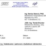 List predsedu SNUS na podporu vzdelávania v jadre