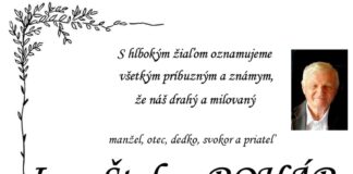 Smutná správa. Opustil nás Ing. Štefan Rohár.